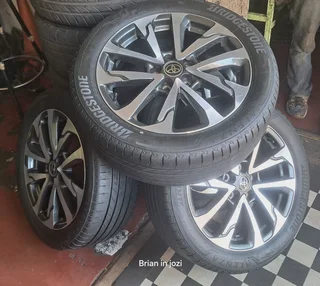  18-inch Toyota (Corolla Cross,  Rav4) rims and tires. Leave your whatsapp number if interested.