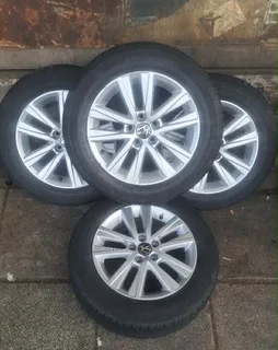  15-inch VW Polo mags with continental tires. Leave your whatsapp number if interested