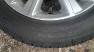  15-inch VW Polo mags with continental tires. Leave your whatsapp number if interested