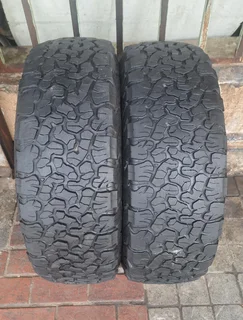 two 245/70R16 Bfgoodrich tires. Leave your whatsapp number if interested.