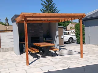 Pergola and decking