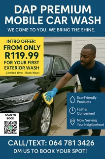 Mobile Car wash Cape Town- Business fleet, office parkings, complexes &amp; Estates