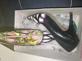 Iron Fist Black Heels for Women