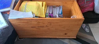 Large pine wood kist for sale