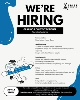 Graphic and Content Design Vacancy