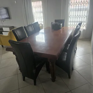 Dinning table with 8 chairs for R5700.00
