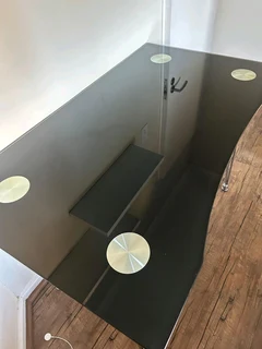 Glass desk
