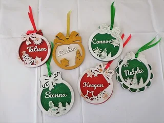 Christmas customized baubles