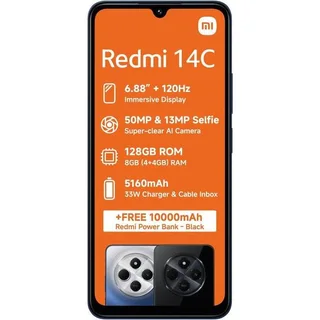 Xiaomi Redmi 14c Blk 128gb 4g Ds Blu - 2yr Warranty
