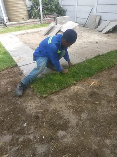 We supply kikuyu grass/ irrigation and top soil