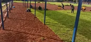 We lnstall grass with compost and topsoil available