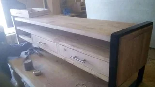 Custom made Tv stands made from Oregon pine or pine  We do deliver as well