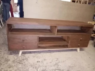 Custom made Tv stands made from Oregon pine or pine  We do deliver as well
