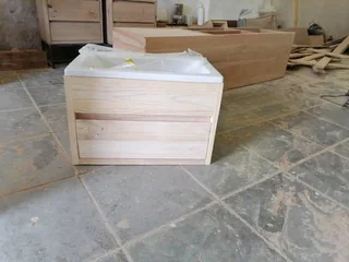 Pine. Oregon. Oak or ash black wood vanity excluding sink collection or delivery from R1500