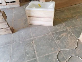 Pine. Oregon. Oak or ash black wood vanity excluding sink collection or delivery from R1500