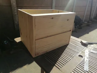 Pine. Oregon. Oak or ash black wood vanity excluding sink collection or delivery from R1500