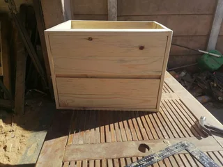 Pine. Oregon. Oak or ash black wood vanity excluding sink collection or delivery from R1500