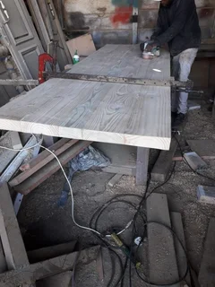 Bespoke counter tops, shelves and table tops in different kinds of woods