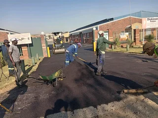 Asphalt tar surfacing road markings slurry seal brick paving call 0735353007 for more information
