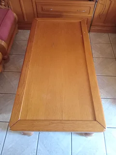 3 pieces oak room divder matching sofas and table