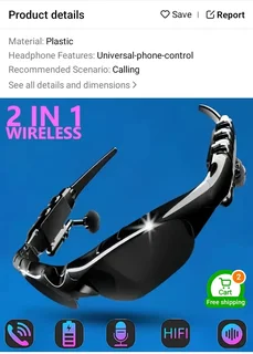 Wireless Glasses with Headphones