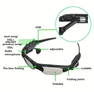 Wireless Glasses with Headphones