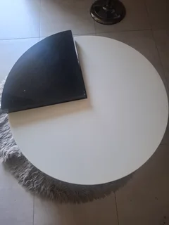 White and Black TV stand and Coffee table!