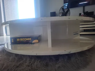 White and Black TV stand and Coffee table!