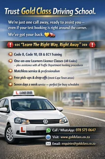 Code 10, Code 8 Auto &amp; Eb/ec1 Manual Driving Lessons – All West Coast Areas- Brilliant Pass Rate