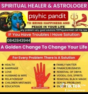 South African in astrologer psychic and spiritual healer