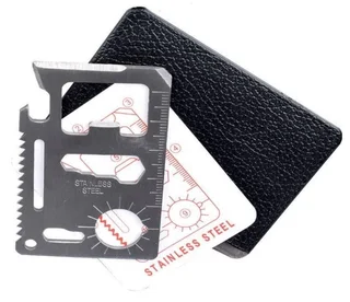 Stainless Steel 11 in 1 Credit Card Pocket Tool - R25 - many units available