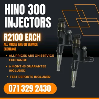 Hino Truck 300 Diesel Injectors For Sale With Warranty