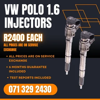 Vw Polo 1.6 Diesel Injectors For Sale With Warranty