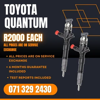 Toyota Quantum Diesel Injectors For Sale With Warranty