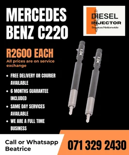 Mercedes Benz C220 Diesel Injectors For Sale With Warranty