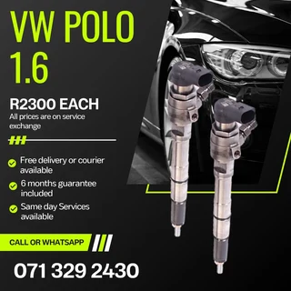 Vw Polo 1.6 Diesel Injectors For Sale With Warranty