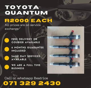 Toyota Quantum Diesel Injectors For Sale With Warranty