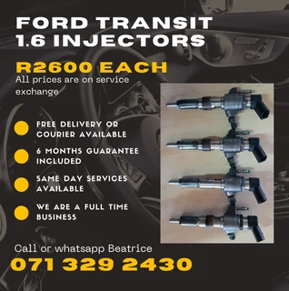 Ford Transit 1.6 Injectors For Sale With Warranty