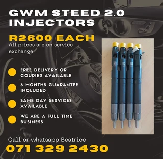 Gwm Steed 2.0 Injectors For Sale With Warranty