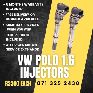 Vw Polo 1.6 Diesel Injectors For Sale With Warranty On