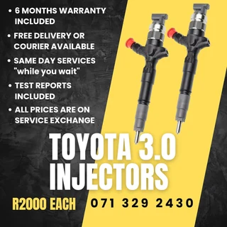 Toyota 3.0 Diesel Injectors For Sale With Warranty
