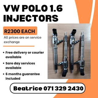 Vw Polo 1.6 Diesel Injectors For Sale With Warranty