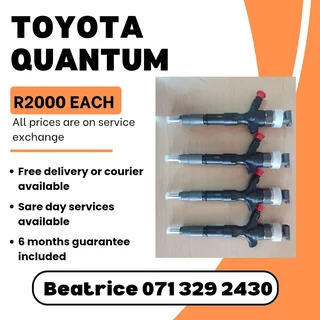 Toyota Quantum Diesel Injectors For Sale With Warranty