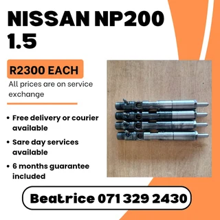 Nissan Np200 1.5 Diesel Injectors For Sale With Warranty