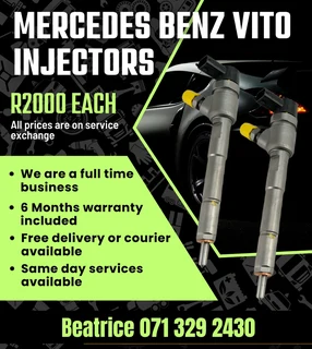 Mercedes Benz Vito Diesel Injectors For Sale With Warranty On