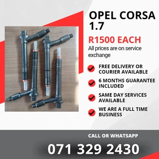 Opel Corsa 1.7 Injectors For Sale With Warranty