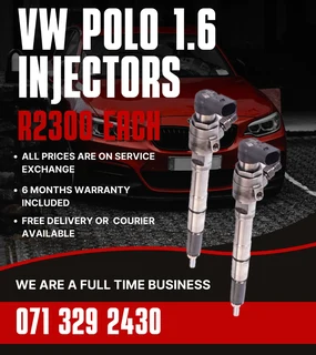 Vw Polo 1.6 Diesel Injectors For Sale With Warranty