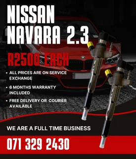 Nissan Navara 2.3 Injectors For Sale With Warranty