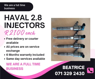 Haval 2.8 Diesel Injectors For Sale With Warranty On