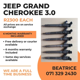 Jeep Grand Cherokee 3.0 Injectors For Sale With Warranty